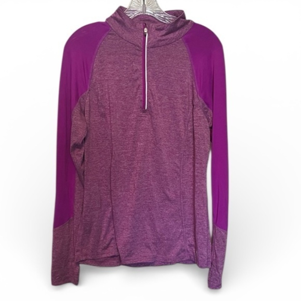 RBX Magenta Long Sleeve quarter zip pullover shirt size large